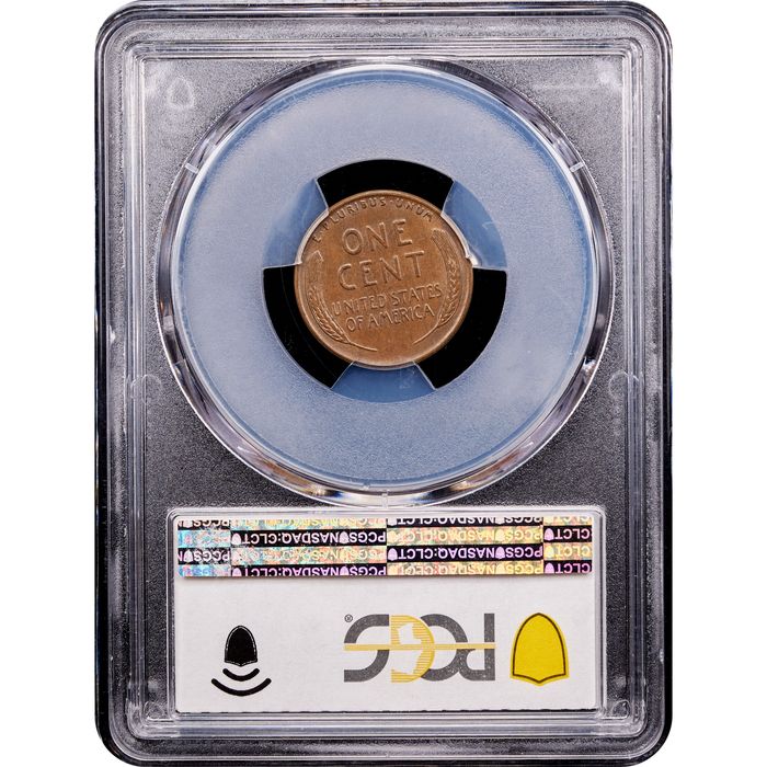 1955 Doubled Die Lincoln Cent (1c) Reverse Slab Image