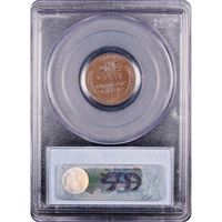 1955 Doubled Die Lincoln Cent (1c) Reverse Slab Image