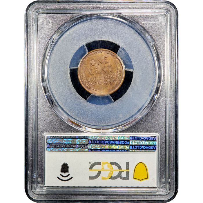 1955 Doubled Die Lincoln Cent (1c) Reverse Slab Image
