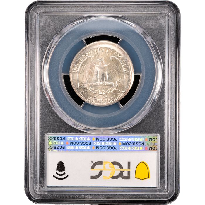 1964 Washington Quarter (25c) Error - Broadstruck Reverse Slab Image