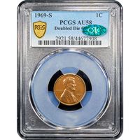 1969-S Doubled Die Lincoln Cent (1c) Obverse Image