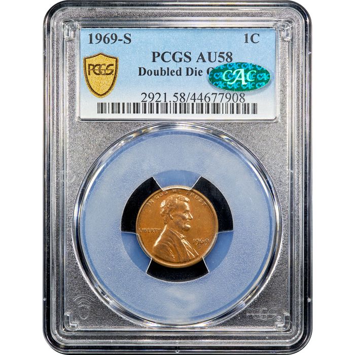 1969-S Doubled Die Lincoln Cent (1c) Obverse Image