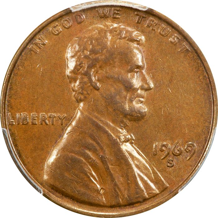 1969-S Doubled Die Lincoln Cent (1c) Photo 3