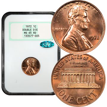 1972 Doubled Die Obverse Lincoln Cent (1c) Composite Image