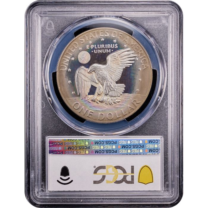 1978-S Ike Dollar ($1) Toned Reverse Slab Image