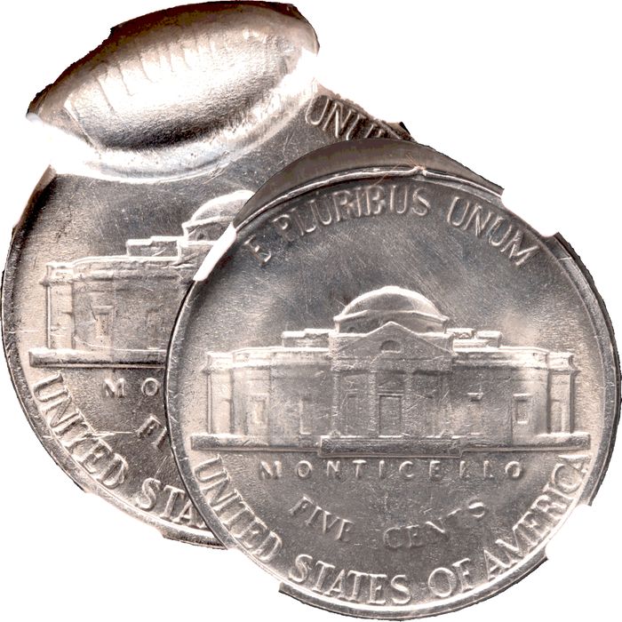 1981-P Jefferson Nickel (5c) Error - 2-Coin Mated Pair Photo 4
