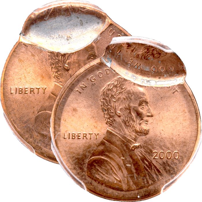 2000 Lincoln Cent (1c) Error - Mated Pair Obverse Image