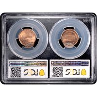 2000 Lincoln Cent (1c) Error - Mated Pair Reverse Slab Image