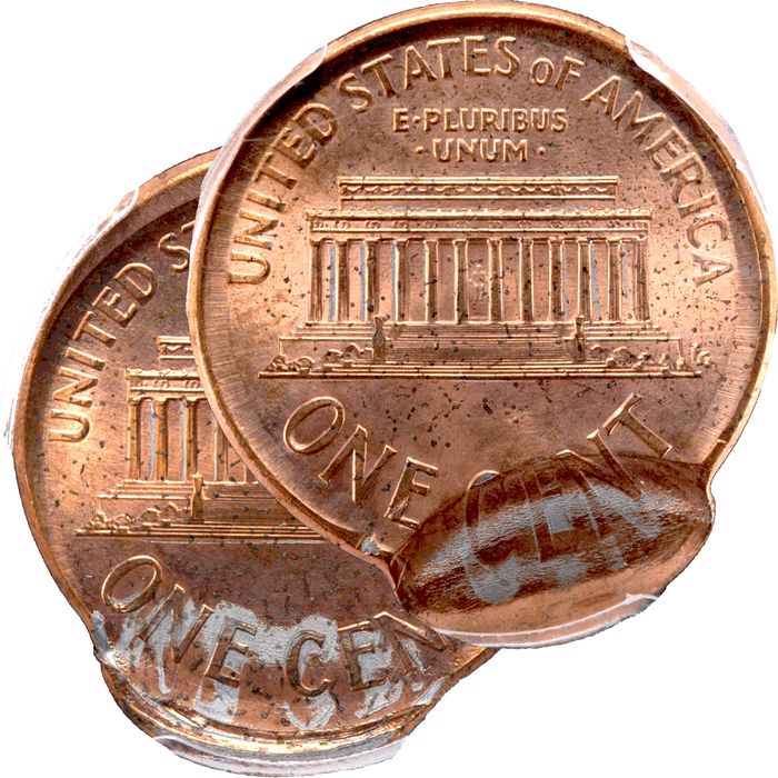 2000 Lincoln Cent (1c) Error - Mated Pair Reverse Image