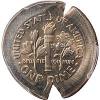 ND Roosevelt Dime (10c) Error - Broadstruck and 70 Pct Obv Indent Photo 4