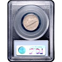No Date Jefferson Nickel (5c) Error - Struck on Split Planchet Reverse Image
