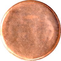 No Date Lincoln Cent (1c) Error - Struck Through Late Capped Die Photo 3