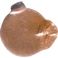 No Date Lincoln Cent (1c) Error - Triple Struck Off-Center Photo 3