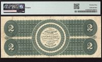 1862 $2 Legal Tender Reverse Image