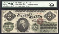 1862 $2 Legal Tender Obverse Image