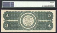 1862 $2 Legal Tender Reverse Image