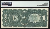 1869 $1 Rainbow Legal Tender Reverse Image