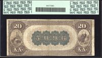 1882 $20 Brown Back National - San Francisco, CA (Charter 5096) Reverse Image