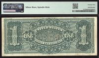 1886 $1 Martha Silver Certificate Reverse Image