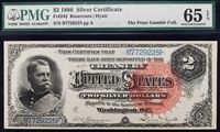 1886 $2 Silver Certificate Obverse Image