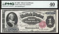 1891 $1 Martha Silver Certificate Obverse Image