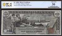 1896 $1 Educational Silver Certificate Obverse Image