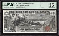 1896 $1 Educational Silver Certificate Obverse Image