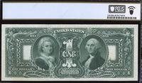 1896 $1 Educational Silver Certificate Reverse Image