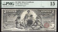 1896 $2 Educational Silver Certificate Obverse Image