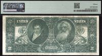 1896 $2 Educational Silver Certificate Reverse Image