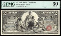 1896 $2 Educational Silver Certificate Obverse Image