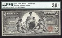 1896 $2 Educational Silver Certificate Obverse Image