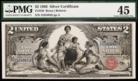 1896 $2 Educational Silver Certificate Obverse Image