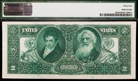 1896 $2 Educational Silver Certificate Reverse Image