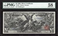 1896 $5 Educational Silver Certificate Obverse Image