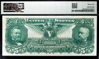 1896 $5 Educational Silver Certificate Reverse Image