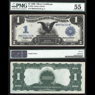 1899 $1 Black Eagle Silver Certificate Composite Image