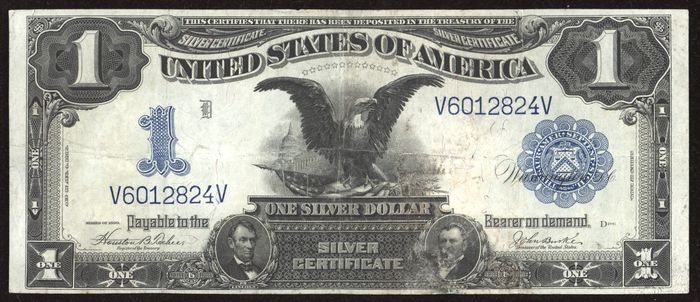 1899 $1 Black Eagle Silver Certificate Obverse Image