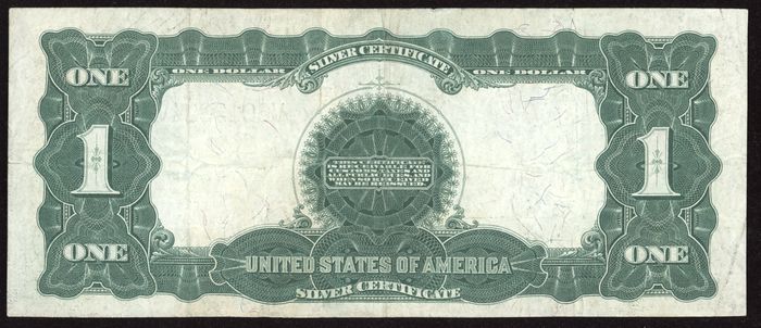 1899 $1 Black Eagle Silver Certificate Reverse Image