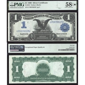 1899 $1 Black Eagle Silver Certificate Composite Image