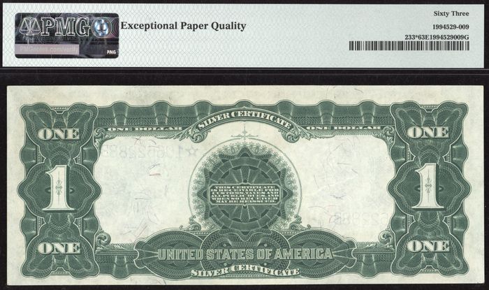 1899 $1 Black Eagle Silver Certificate Reverse Image