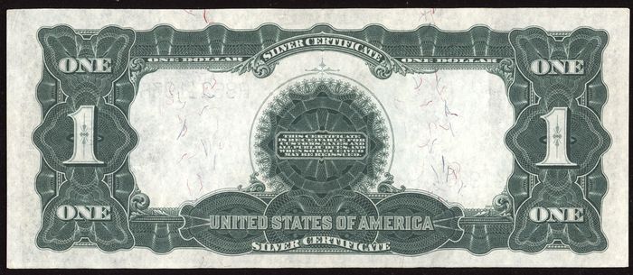 1899 $1 Black Eagle Silver Certificate Reverse Image