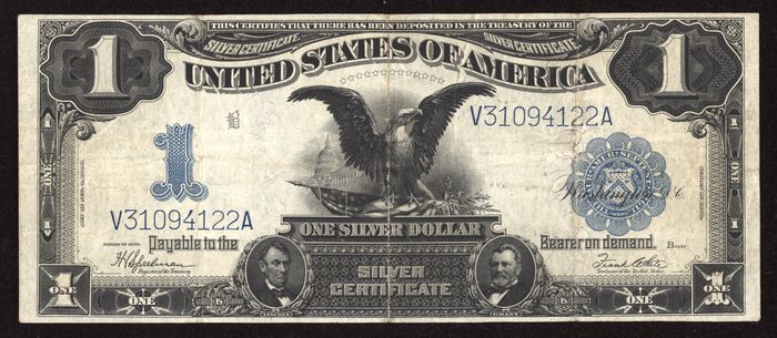 1899 $1 Black Eagle Silver Certificate Obverse Image