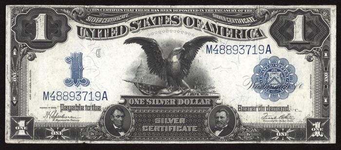 1899 $1 Black Eagle Silver Certificate Obverse Image