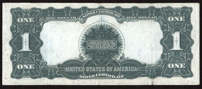 1899 $1 Black Eagle Silver Certificate Reverse Image