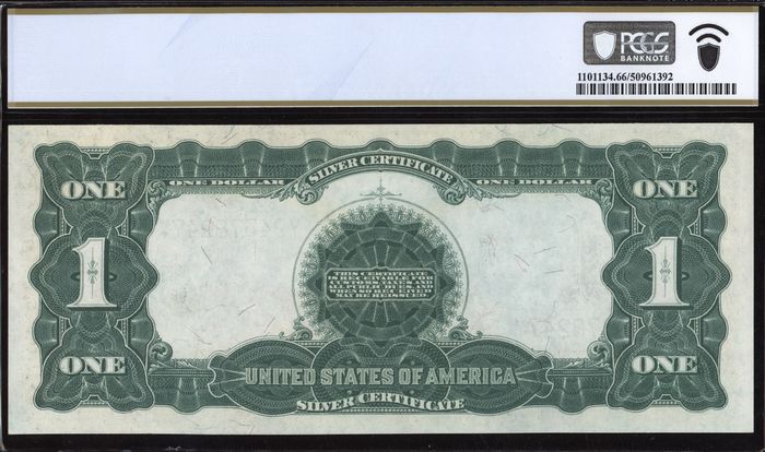 1899 $1 Black Eagle Silver Certificate Reverse Image