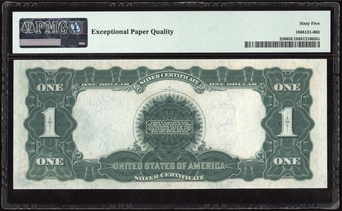 1899 $1 Black Eagle Silver Certificate Reverse Image