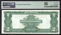 1899 $2 Mini-Porthole Silver Certificate Reverse Image