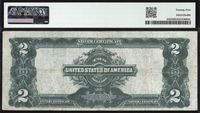 1899 $2 Mini Porthole Silver Certificate Reverse Image