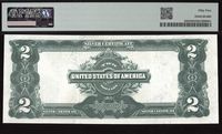 1899 $2 Mini Porthole Silver Certificate Reverse Image